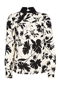 Tiffany Production Ženska bluza od 100% viskoze u dezenu sa dugim rukavima